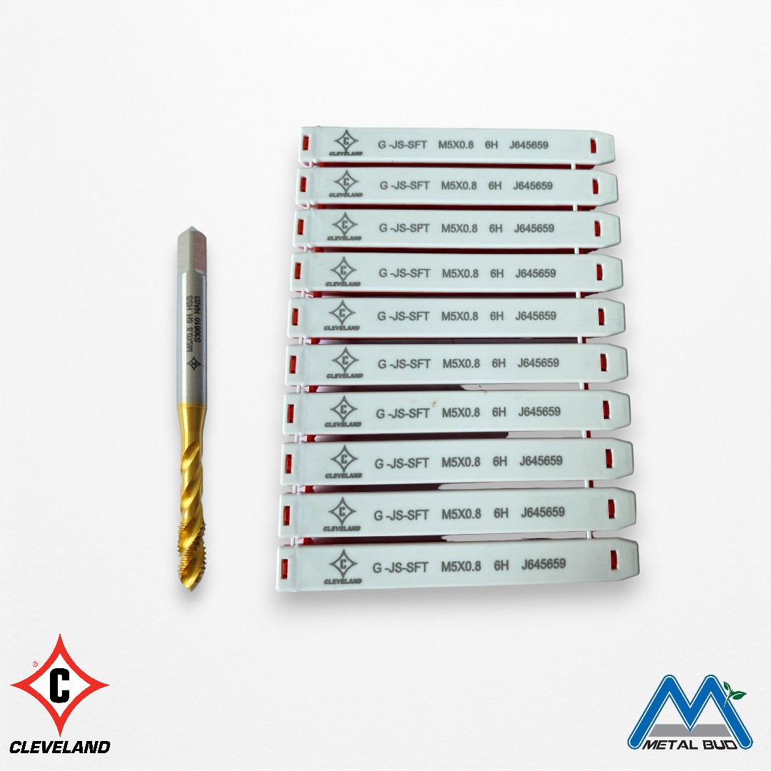 Taro hss M5x0.8 xoắn, phủ TiN - Bán chạy !